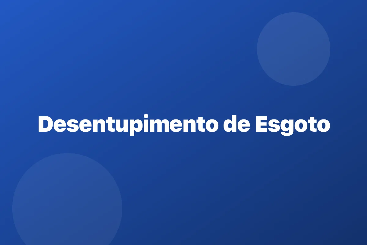 Hidrojateamento de tubulação em Brasília