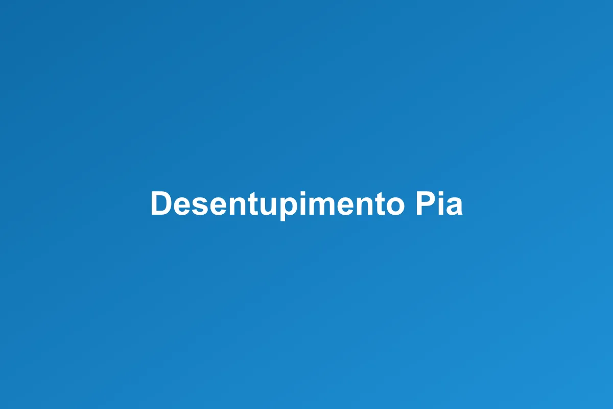 Desentupimento de pia em Brasília